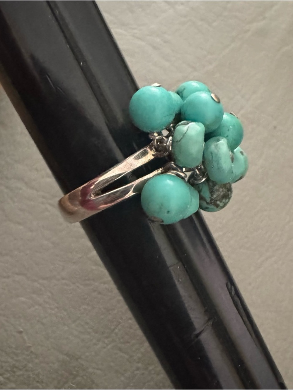 New Barse Turquoise Cluster Ring - Picture 3 of 6